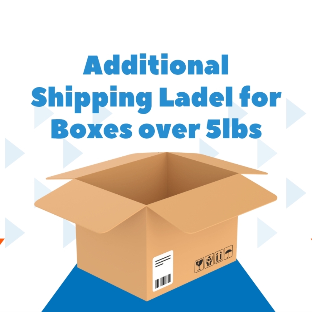 Additional Shipping Label for Boxes Over 5lbs